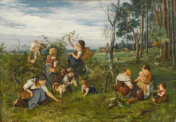 In the Raspberries. 1876