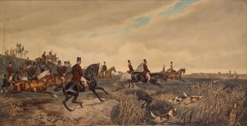 Emperor Franz Joseph I with Empress Elisabeth During a Parforce Hunt