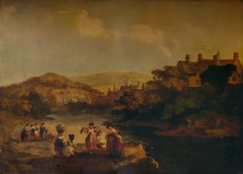 Women Washing Clothes in a Welsh Stream, 1790