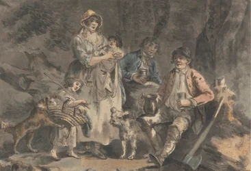 Woodcutter and His Family