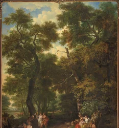 Arcadian Landscape with Musicians and Dancing Shepherds