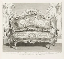 Sofa Executed for Count Bielinski in 1735, 4th Plate