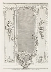 Development of a Mirror Trumeau Made for Portugal, 3rd Plate