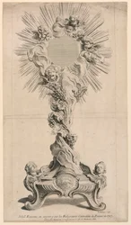 Silver Monstrance Executed in 1727