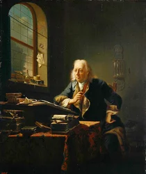 A Scholar Sitting at His Desk