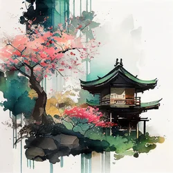 Cherry Blossom Pagoda