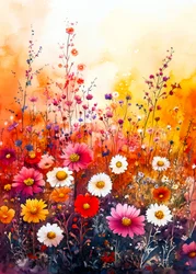 Colorful Wildflower Field