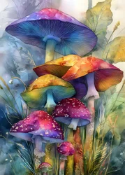 Magic Forest Mushrooms (2)