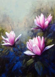 Serene Pink Lilies