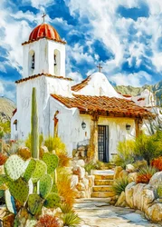 Tranquil Adobe Mission