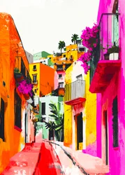 Vibrant City Alley