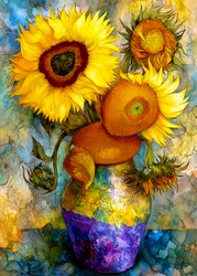 Vibrant Sunflower Still Life
