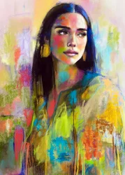Vibrant Woman Portrait