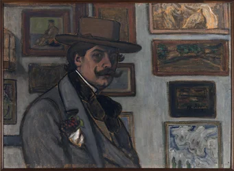 Self-Portrait in a Brown Hat