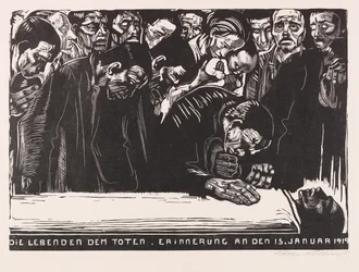 Commemorative sheet for Karl Liebknecht, 1920