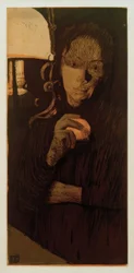 Kathe Kollwitz, Woman with Orange / 1901