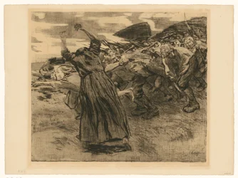 Outbreak (Plate 5 from “Peasants