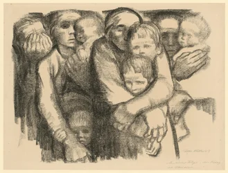 Mothers (Rejected 2nd version of the 6th sheet from “War”, 1st state)