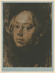 Self-portrait facing left (5th state)