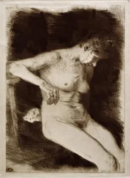 Seated Female Nude