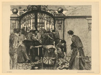 Storm [At the Park Gate] (Plate 5 from “A Weavers