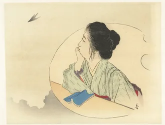 Woman Looking at a Bird