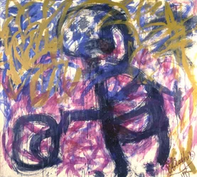 Abstract Expressionist Figure