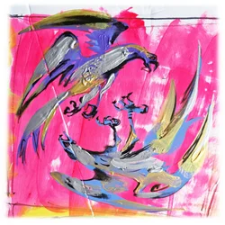 Dynamic Pink Eagles