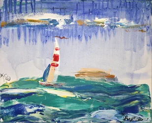 Sailboat On Waves