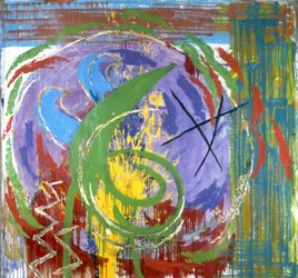 Vibrant Abstract Swirl