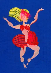 Vibrant Dancing Woman