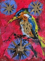 Vibrant Kingfisher Perch