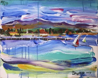 Vibrant Sailboats on Water