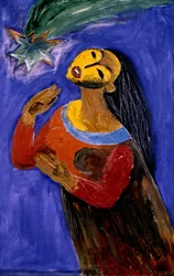 Woman Gazing at Star