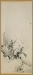 Winter landscape: a ravine