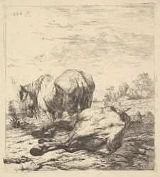 The Two Horses, 17th century