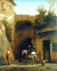 In Front of the Inn, 1658