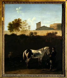 Landscape of Italy with Patres and Horse