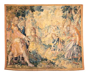 Delft Mythological Tapestry Depicting a Scene from Orlando Furioso, by Franciscus Spierinckx