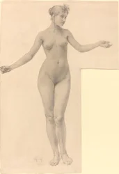 Female Nude with Outstretched Arms