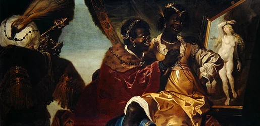 Hydaspes and Persina before a Painting of Andromeda