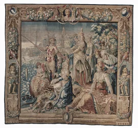 Antony and Cleopatra (Antony Catches a Salted Fish); Tapestry, Date Unknown