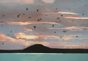 Falling Figures Sunset Sky