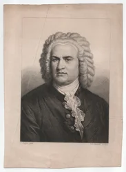 Johann Sebastian Bach (1685-1750) (engraving)
