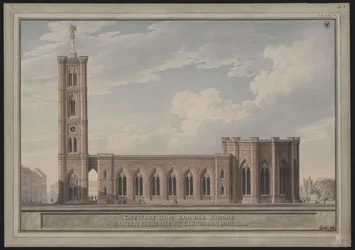 Berlin, Spittelmarkt. Design for St. Gertraud