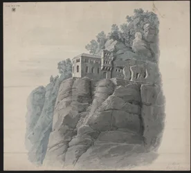Kastel near Saarburg. Hermitage. Perspective View