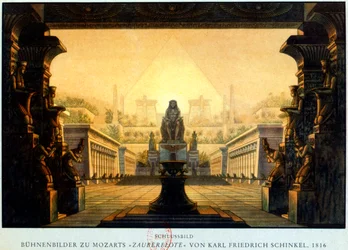The courtyard of the temple of Isis and Osiris where Sarastro was High Priest