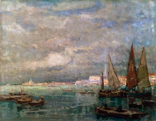 Landscape with Boats