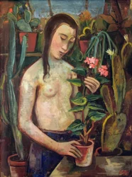 Girl with Cactus