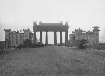 The Moscow Triumphal Gate in St. Petersburg, 1890s